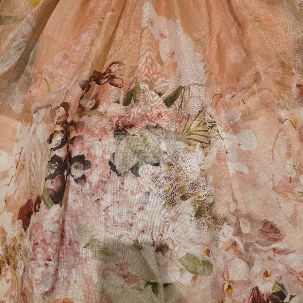 Zimmermann Blush Floral Midi Skirt - Picture 5 of 8